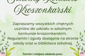 SZKOLNY KONKURS KROSZONKARSKI